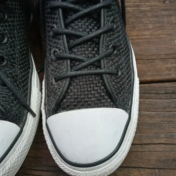 CONVERSE Chuck Taylor All Star Hi Top Shoes Woven Sneakers 151023C Black Unisex