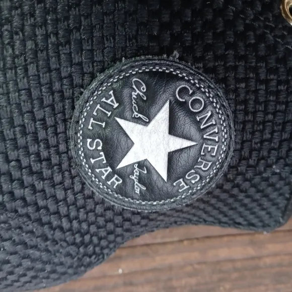 CONVERSE Chuck Taylor All Star Hi Top Shoes Woven Sneakers 151023C Black Unisex
