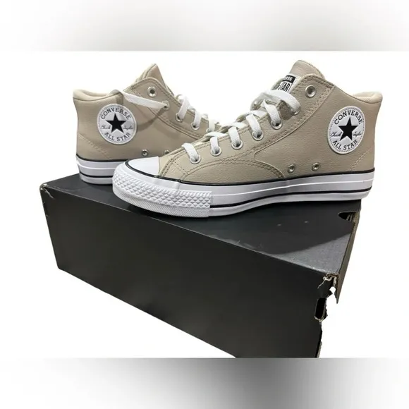 Converse Chuck Taylor All Star Malden Street Mid Beige Shoes women’s Size 11.5