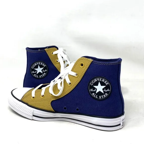 Converse Chuck Taylor High Casual Sneakers Women Shoes Navy Dune Canvas A04535F