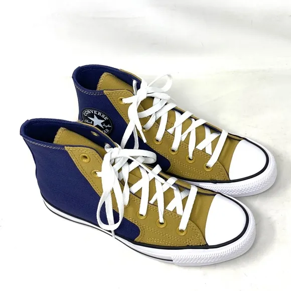 Converse Chuck Taylor High Casual Sneakers Women Shoes Navy Dune Canvas A04535F