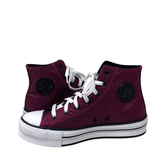 Converse Chuck Taylor Lift Platform SB Shoes Women Kid Canvas Prime Pink A05496C