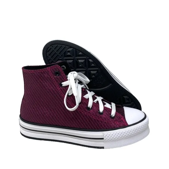 Converse Chuck Taylor Lift Platform SB Shoes Women Kid Canvas Prime Pink A05496C