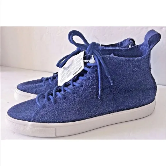 Converse Cons Blue Suede Leather Hi Top Sneakers 9