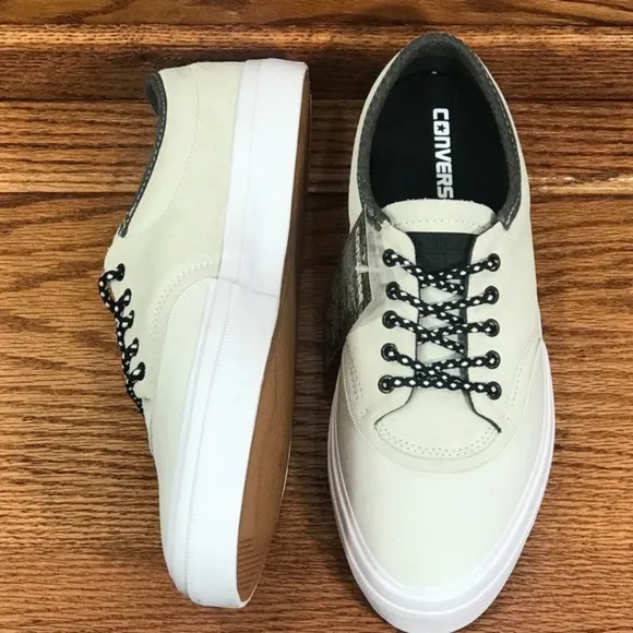 Converse Crimson Ox Vaporous Gray White Black Shoes