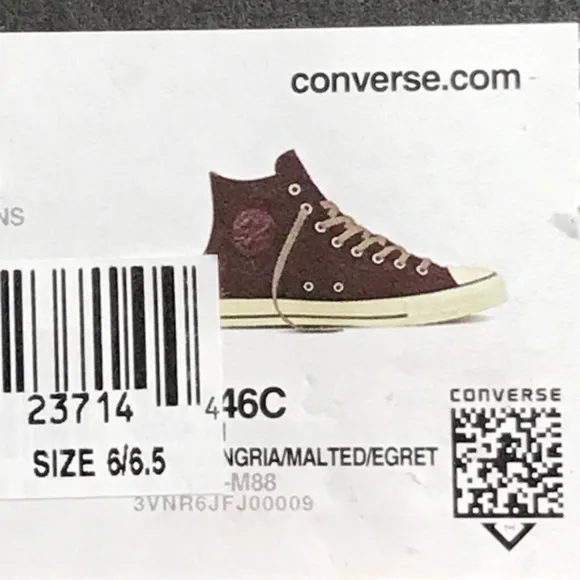 Converse CTAS Hi Dark Sangria Malted Egret Shoes