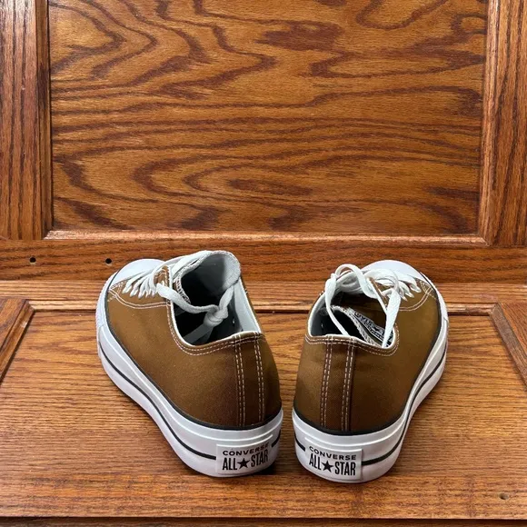 Converse CTAS Lift Ox Brindle Brown White Black Shoes