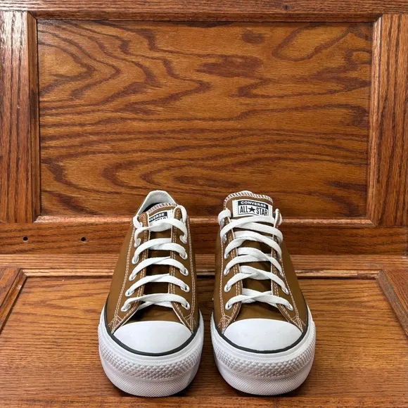 Converse CTAS Lift Ox Brindle Brown White Black Shoes