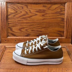 Converse CTAS Lift Ox Brindle Brown White Black Shoes