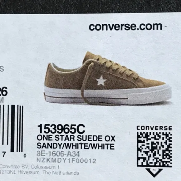 Converse One Star Suede Ox Sandy White Shoes
