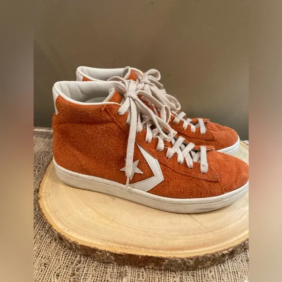 Converse Pro Leather 76 Mid Suede Pack Fire/Fire/Egret 155338C US Mens 8