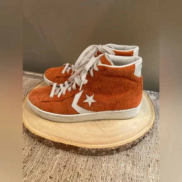 Converse Pro Leather 76 Mid Suede Pack Fire/Fire/Egret 155338C US Mens 8