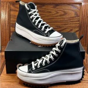 Converse Run Star Hike Hi Black White Gum Shoes
