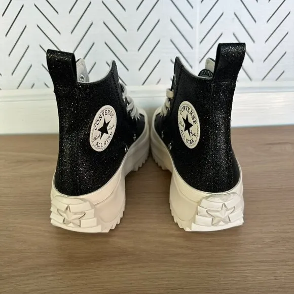 ⭐Converse Run Star Hike Platform Glitter 8.5 Women Shoes Sneakers Black A07947C