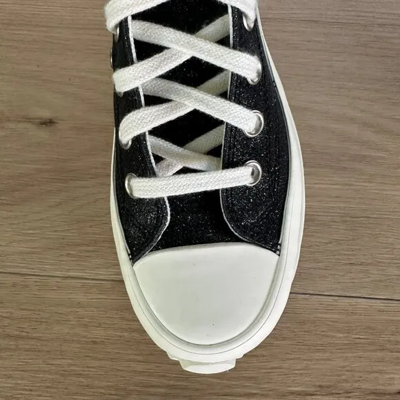 ⭐Converse Run Star Hike Platform Glitter 8.5 Women Shoes Sneakers Black A07947C