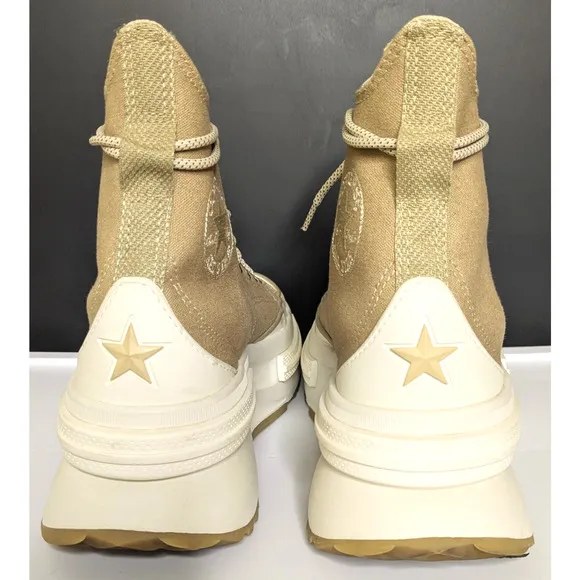 Converse Shoes Mens 8 Beige Run Star Legacy CX High Top Platform Unisex Sneaker