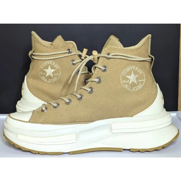 Converse Shoes Mens 8 Beige Run Star Legacy CX High Top Platform Unisex Sneaker