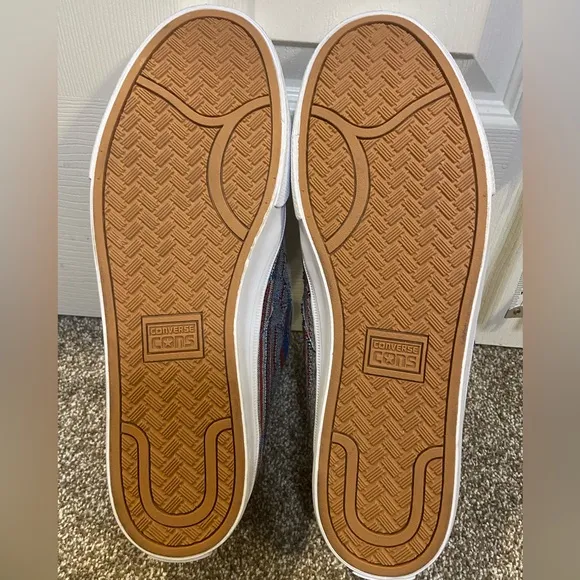 Converse Skateboarding Shoes Women sz 13.5 Men Sz 12 Blanket 148864C  Ox Blue