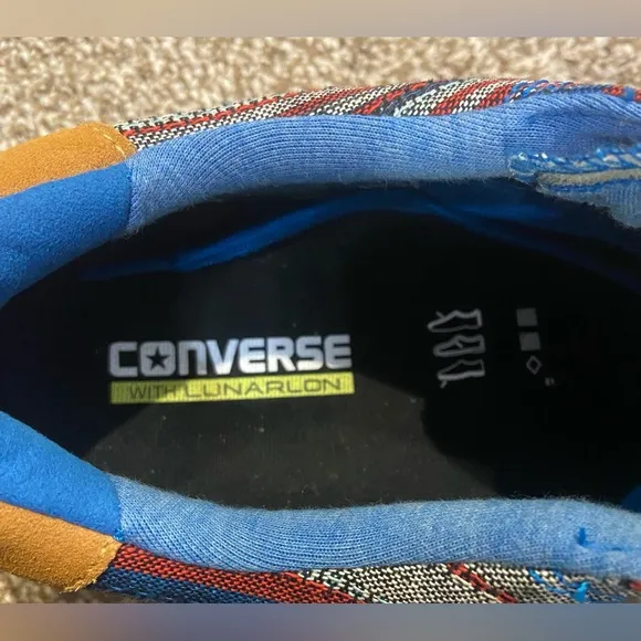 Converse Skateboarding Shoes Women sz 13.5 Men Sz 12 Blanket 148864C  Ox Blue
