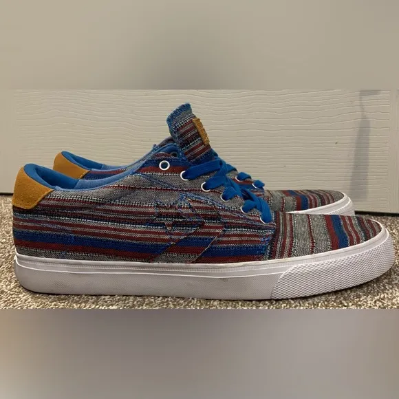 Converse Skateboarding Shoes Women sz 13.5 Men Sz 12 Blanket 148864C  Ox Blue