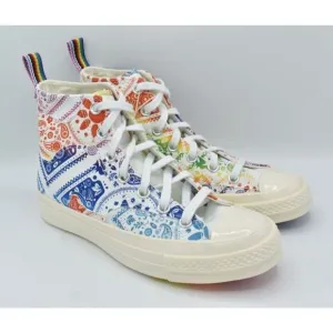 Converse Womens Size 7 Chuck 70 Hi Top Multicolored Unity Pride Sneakers Shoes