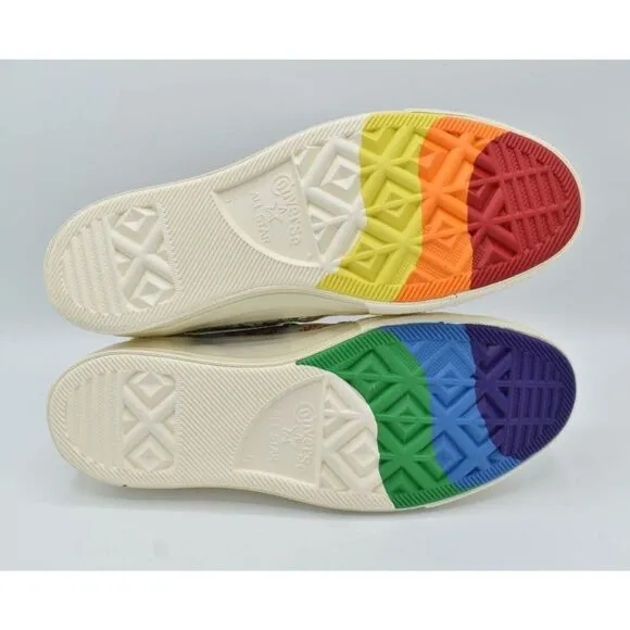 Converse Womens Size 7 Chuck 70 Hi Top Multicolored Unity Pride Sneakers Shoes