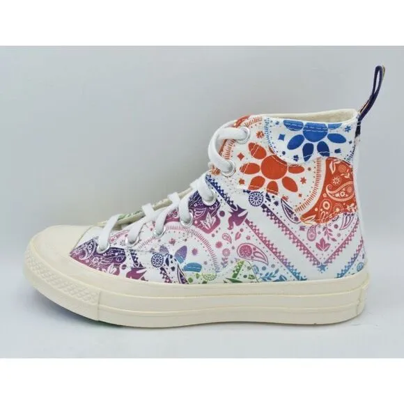 Converse Womens Size 7 Chuck 70 Hi Top Multicolored Unity Pride Sneakers Shoes