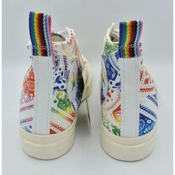 Converse Womens Size 7 Chuck 70 Hi Top Multicolored Unity Pride Sneakers Shoes