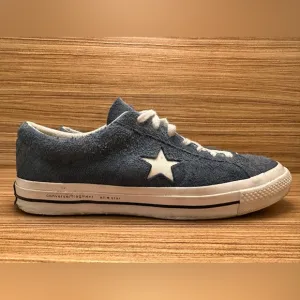 Converse X Fragment Design X One Star 74 153129C Men’s Size 9.5 RARE Blue Suede