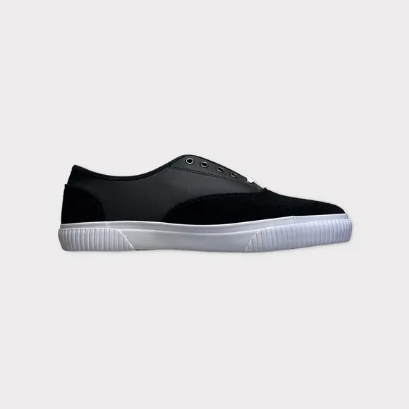 Crevo Black Suede Comander Shoes
