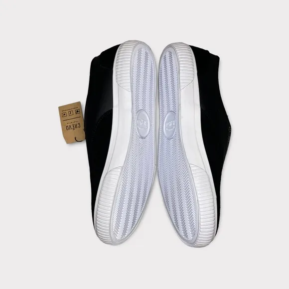 Crevo Black Suede Comander Shoes