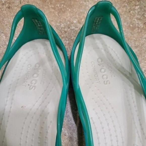 Crocs Isabella Iconic Comfort Strappy Jelly Sandals Shoes 8