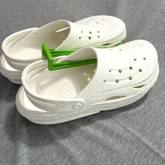 Crocs Unisex Off Grid Clog - White M 10 W 12 Streetwear Comfort Shoes
