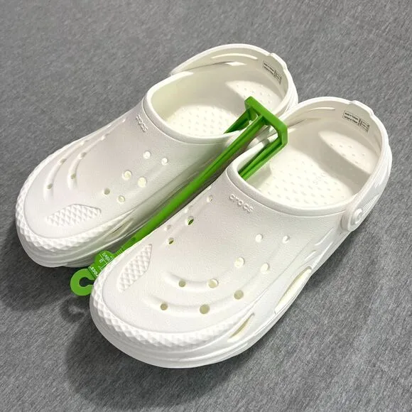 Crocs Unisex Off Grid Clog - White M 10 W 12 Streetwear Comfort Shoes
