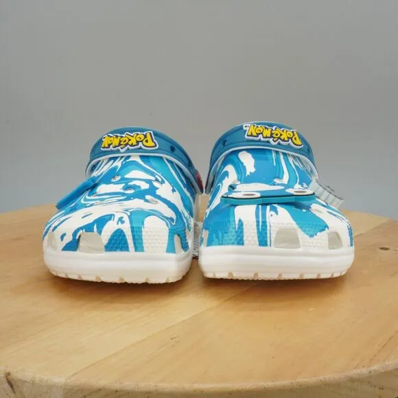 Crocs x Pokemon Snorlax Classic Clogs Womens Size 7 Blue White Comfort Shoes NEW