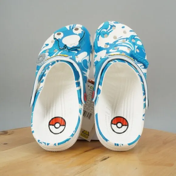 Crocs x Pokemon Snorlax Classic Clogs Womens Size 7 Blue White Comfort Shoes NEW