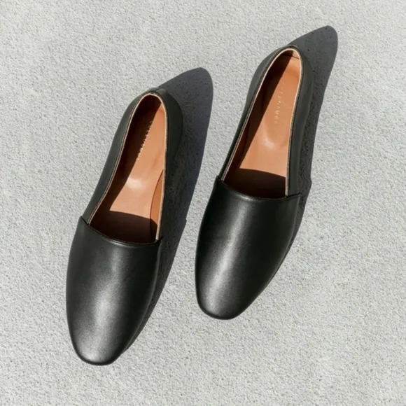 CUERO &amp; MOR Womens Luxury Soft Calfskin Leather Slip on Flats shoes sz 37 US 6