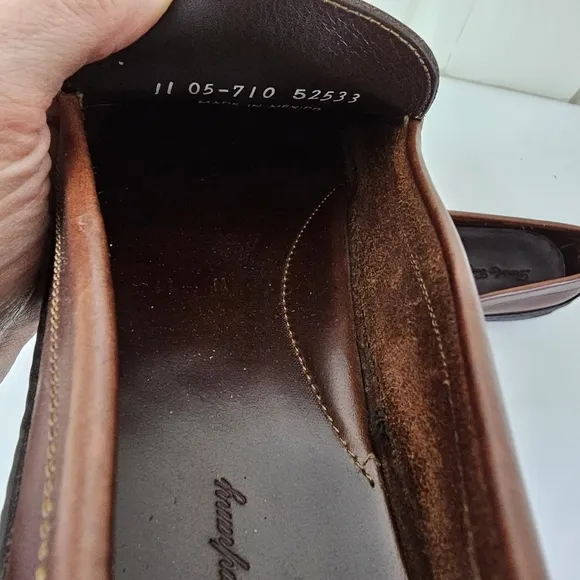 Daniel &amp; Company Men's Horsebit Loafers Rich Brown Gold Hardware Size 11