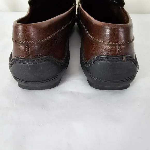 Daniel &amp; Company Men's Horsebit Loafers Rich Brown Gold Hardware Size 11