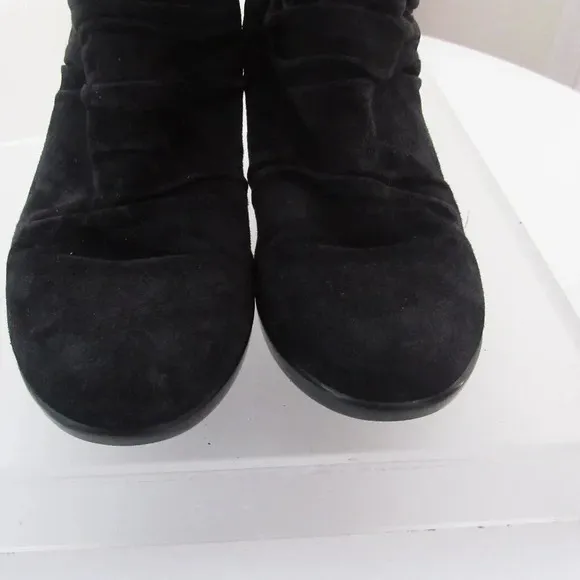 DANSKO Buffy Ruched Black Comfy Ankle Booties Shoes Size 38 (US 7.5-8)