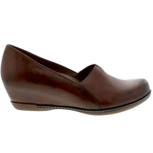 Dansko Liliana leather wedge slip on shoes size 38
