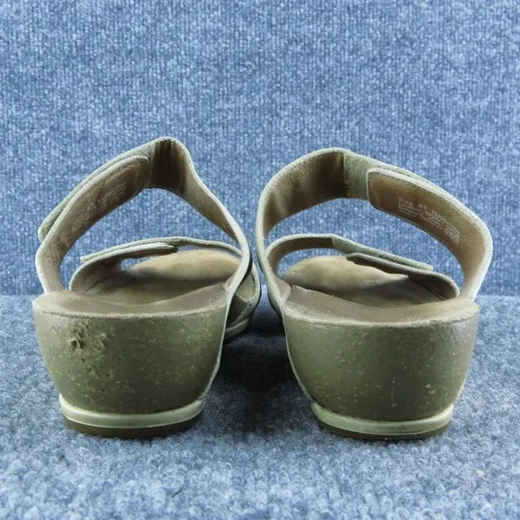 Dansko Women‎ Slide Sandal Shoes Beige Leather Size 41 Medium