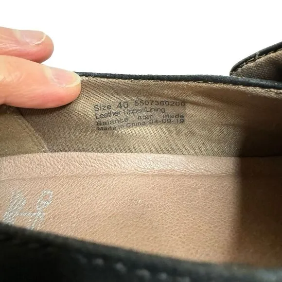 Dansko Women's Fae Black Leather Upper Rubber Sole Shoes Size 40 (9.5-10)