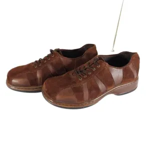 Dansko Women's Folly EU38/7-7.5 Brown Suede Leather Lace-Up Oxford Shoes