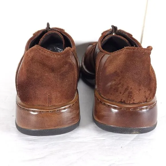 Dansko Women's Folly EU38/7-7.5 Brown Suede Leather Lace-Up Oxford Shoes