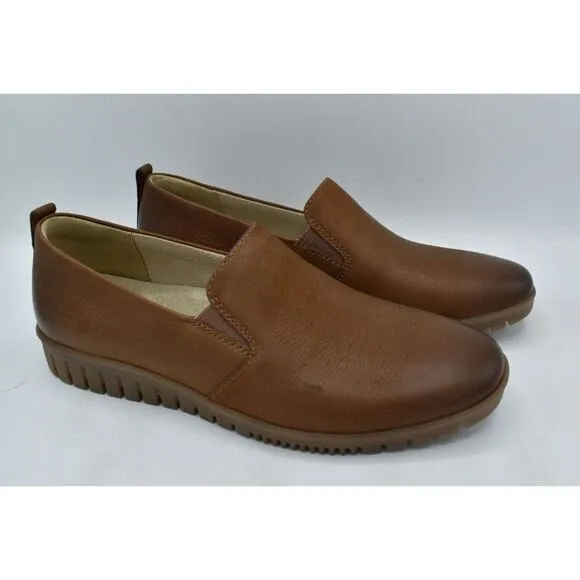 Dansko EU Size 41 US 10.5-11 Linley Burnished Calf Leather Tan Loafers Shoes