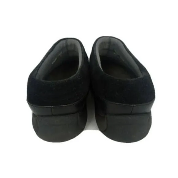 Dansko Womens Size 40 US 9.5-10 Black Leather Suede Slip Resistant Clogs‎ Shoes
