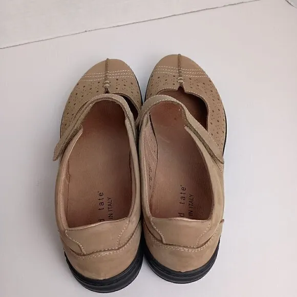 David Tate Bergamo Beige Women's Casual/Comfort Shoes With Hook and Loop closure