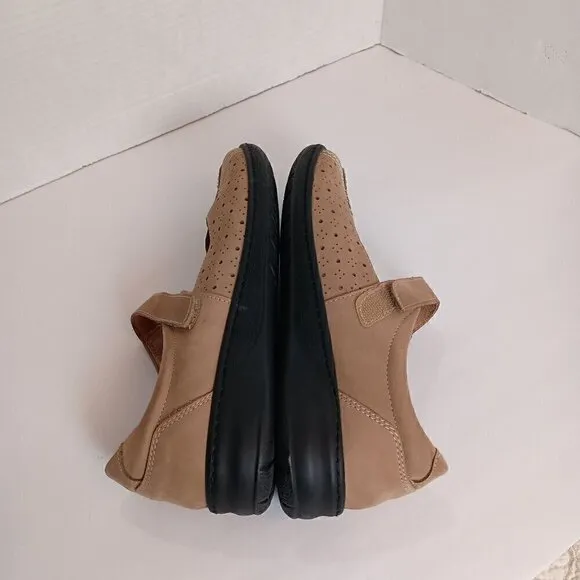 David Tate Bergamo Beige Women's Casual/Comfort Shoes With Hook and Loop closure