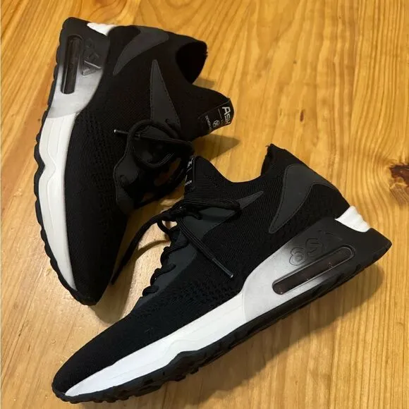 Devon Windsor x Ash Sneakers DW SPORT Black Shoes SIZE 40 EU 9-9.5 US EUC